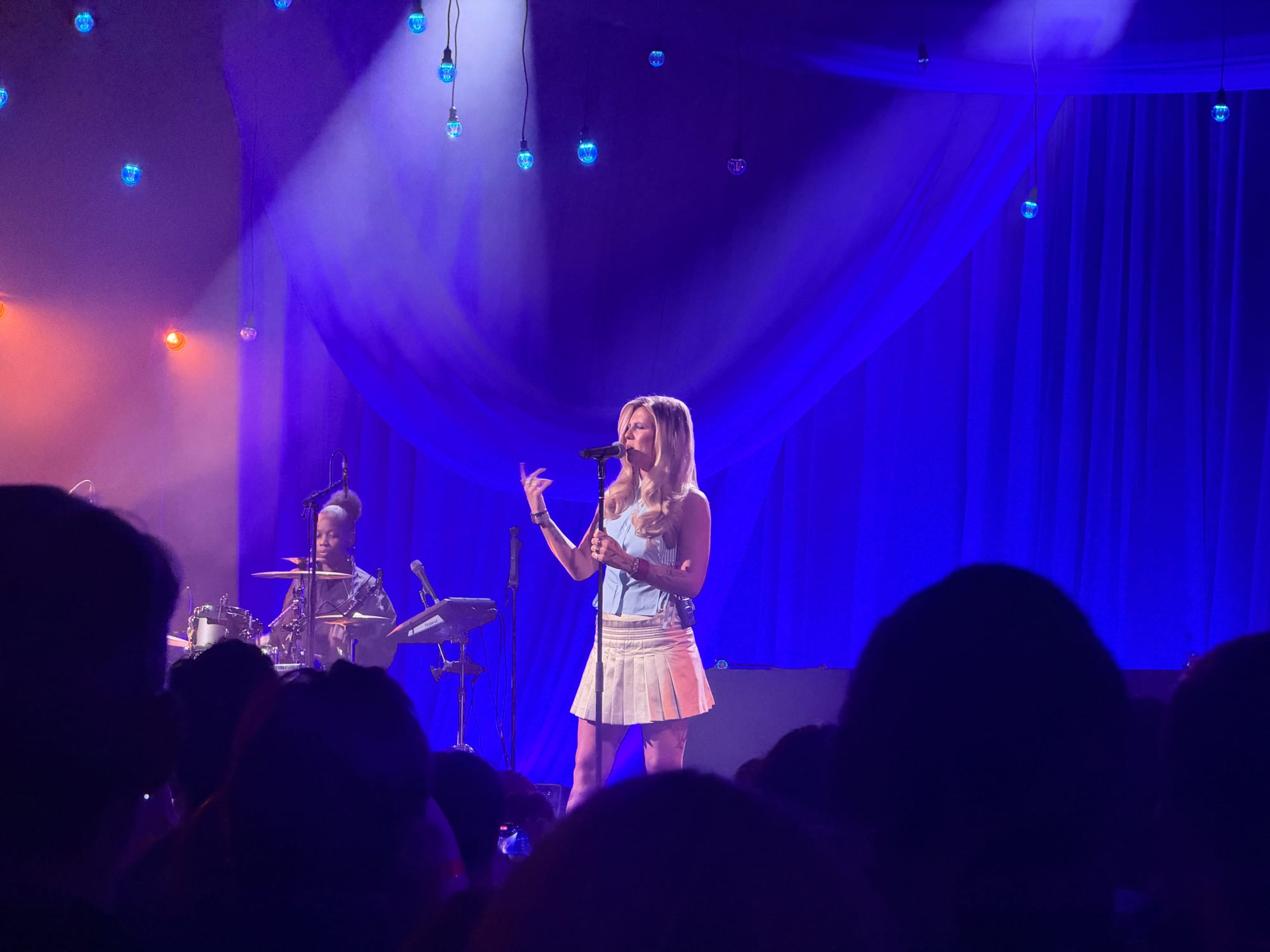 Skye Newman on stage.