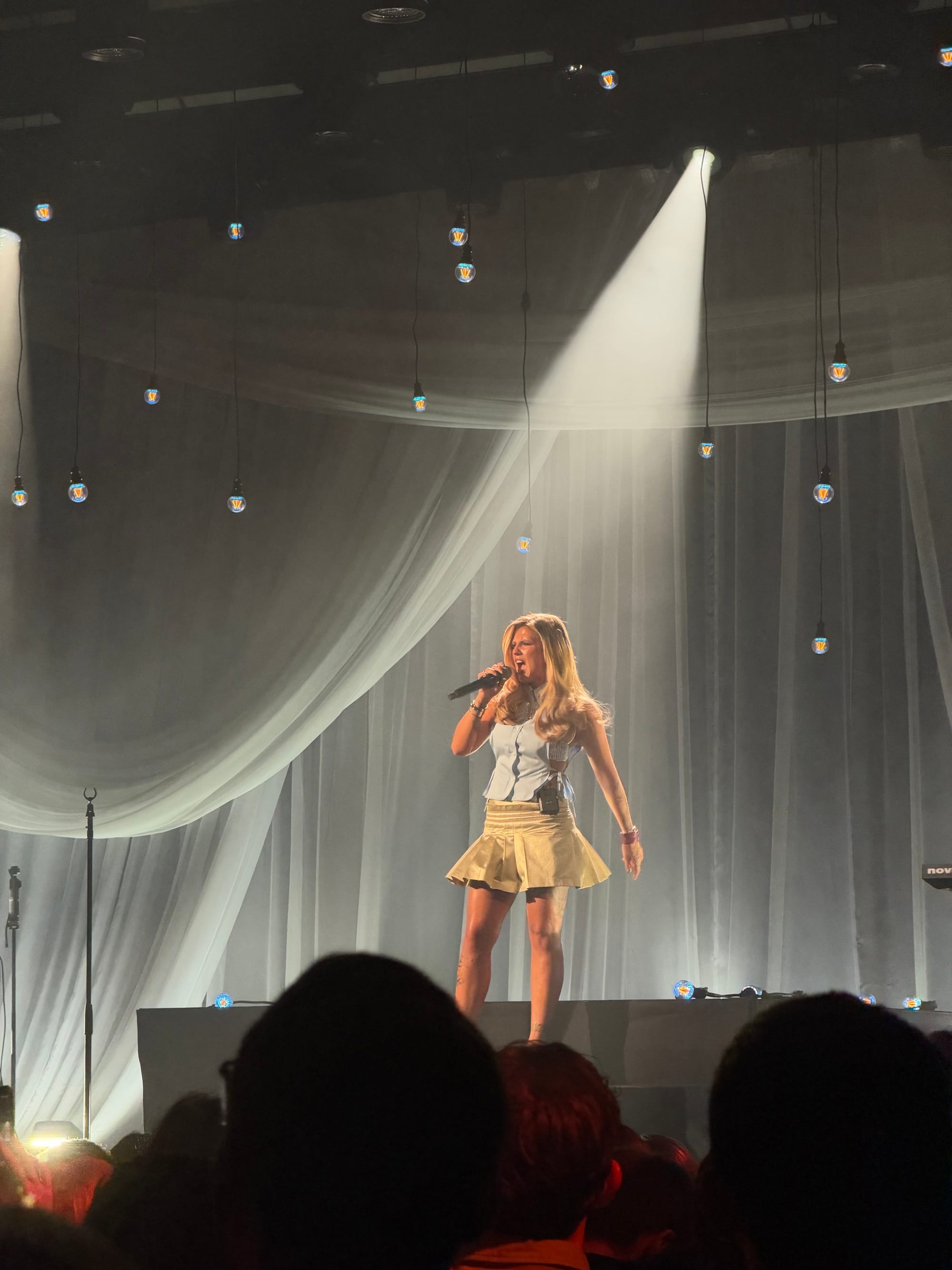 Skye Newman on stage.